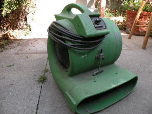 Drieaz Turbo Dryer Model F65-SP Green  3 Spd Adj Height Painters Carpet Cleaners