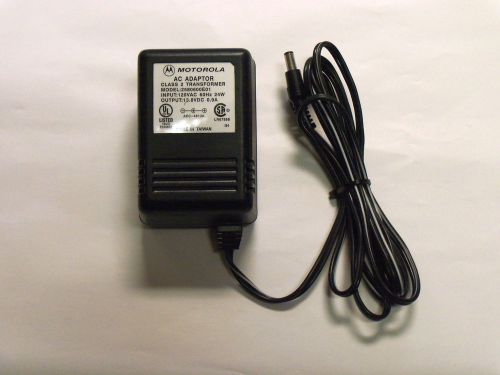 Motorola AC Adapter Class 2 Transformer 120VAC 60Hz 24W Model 2580600E01 *OEM*