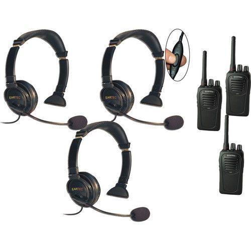 SC-1000 Radio  Eartec 3-User Two-Way Radio System Lazer Inline PTT LZSC3000IL