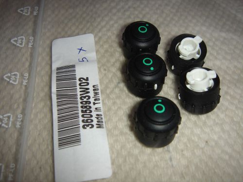 5 x MOTOROLA 3605893W02 GM900 MCS2000 JEDI ON/OFF VOLUME KNOBS MCX1200 MC2100