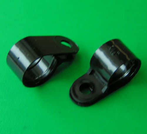 100 pcs. 7/16&#034; reinforced nylon cable clamp black- insuloid hellerman tyton nx5 for sale