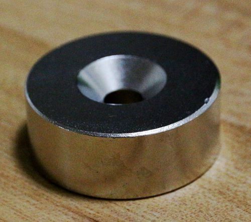 N52 diameter 50mm x 20mm round neodymium permanent magnets d50 x 20 mm with hole for sale