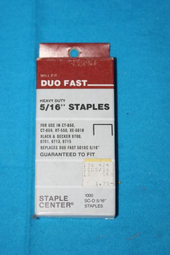 VINTAGE DUO FAST STAPLES - 5/16&#034;  HEAVY DUTY - SC-D