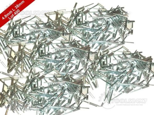 400 pcs aluminum blind pop rivets 4.8mm x 38mm standard open dome @ tools24x7 for sale