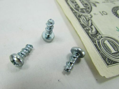 100 #6 x 3/8&#034; phillips pan head sheet metal screws hi-lo thread rohs electronics for sale