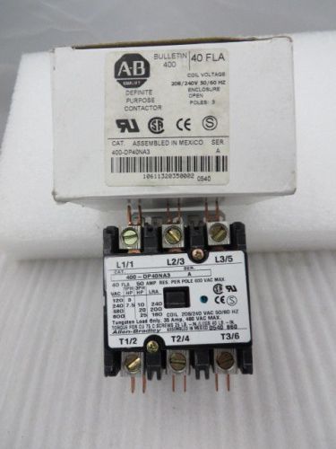 ALLEN BRADLEY 400 DP40NA3 NEW DEFINITE PURPOSE CONTACTOR   B-5