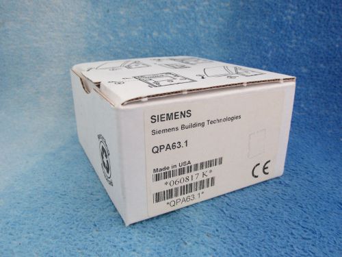 SIEMENS QPA63.1 CO2 &amp; VOC Room Sensor 0-10vdc