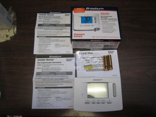 BRAEBURN 3220 NON-PROGRABBALBE THERMOSTAT NEW FREE SHIPPING