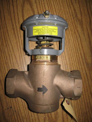 JOHNSON CONTROLS DIAPHRAGM ACTUATOR VALVE 1-1/2&#034; NPT MODEL V-3754 1029 +