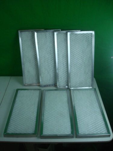 Lot of 7 Universal Air Filter Co. Aluminum Air Filters 18&#034; X 8&#034; X 7/8&#034;  PE-1050