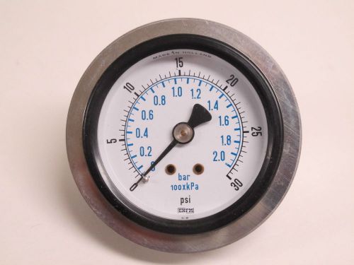 0-30 PSI / ENFM STAINLESS Panel Mount Pressure , 2 IN (50mm) 1/8&#034; NPT connection