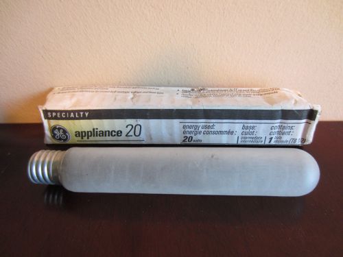 GE APPLIANCE LIGHT BULB LAMP 91021 T6-1/2 20 WATT 20W 120V x1