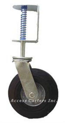 8agate 8&#034; semi pneumatic gate swivel caster, spring loaded, 210 lb. capacity for sale