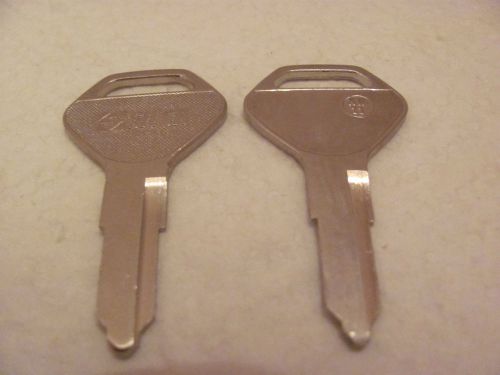 Pair of KAWASAKI Motorcycle - &#034;Silca&#034; Key BLANKS - (Silca-KW11/Ilco - X104/KA13)