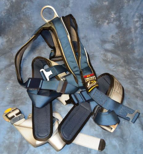 DBI Sala ExoFit XP Vest Style Harness, Xtra LG, Blue/Gray w/ Stretchsoft Lanyard