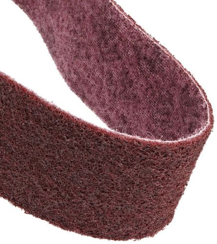 Scotch-Brite surface conditioning belt, 42&#034; length x 1&#034; width, medium, maroon