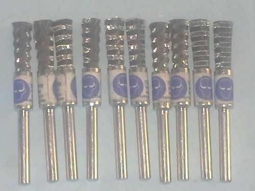 10 NEW STEEL END WIRE BRUSH WHEEL .040 MM GAUGE , 6MM SHANK