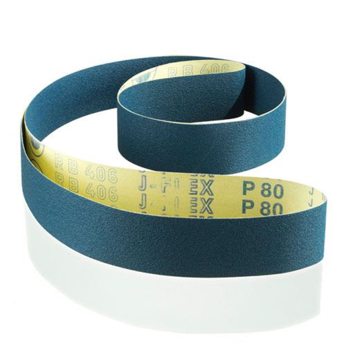 3/4x12 Sanding Belt, 220 Grit, RB406 J-Flex, by Hermes Abrasives -  40 belts