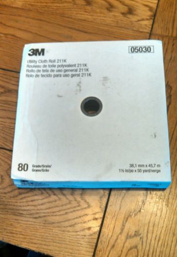 3m 211k 80 grit elek-tro-cut cloth utility roll 1.5&#034; x 50 yd 051144-05030 for sale