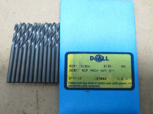 11 GREENFIELD #31 Screw Machine Stub Length 135 Split Point Twist Drill Bits USA