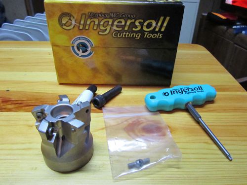 Ingersoll insert cutter 5m5p-20r01 5 flute insert cutter 2&#034;  hifeed quad for sale