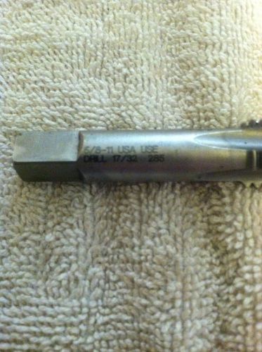 5/8&#034; - 11 usa use drill 17/32&#034; 285 tap  no reserve!!! -barely used! for sale