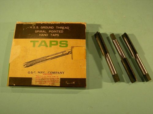 Qty 3 New OSG 7/16 - 32 NEF Taps GH3 HSS 3Flute Spiral Point Plug  ElektraLUBE