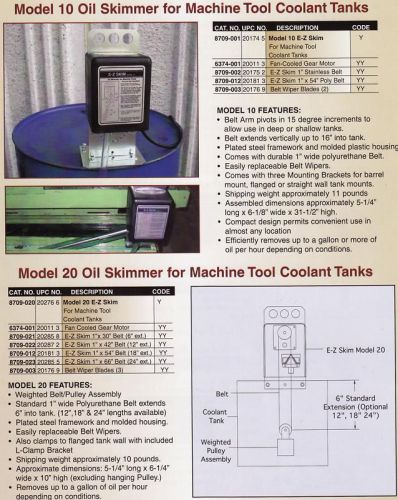 CEDARBERG Model10 Oil Skimmer Machine Tool Coolant Tank