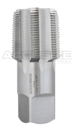 1-1/2 - 11-1/2 HSS(M2) NPT Taper Pipe Tap, 7 Flutes, ANSI, Ground, #NPT-1-12