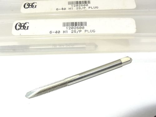 4 pc osg #6-40 unf gh1 h1 2fl plug hss rh spiral point flute taps bright 1202600 for sale