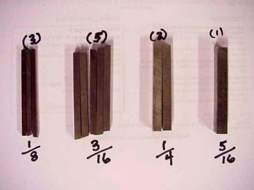 High Speed Steel 5/16”, 1/4”, 3/16”, 1/8&#034; Lathe Tool Bits