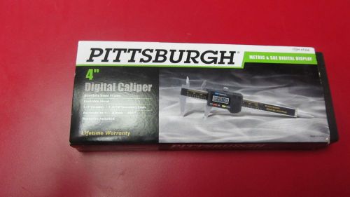 PITTSBURGH 472566 4&#034; DIGITAL CALIPER LIFETIME WARRANTY NEW FREE SHIPPING