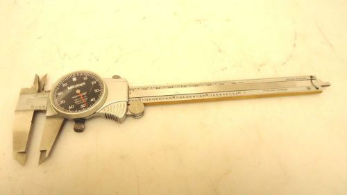 Machinist Tool MITUTOYPO 505-675-56 Dial Caliper 6&#034; Black .001&#034;