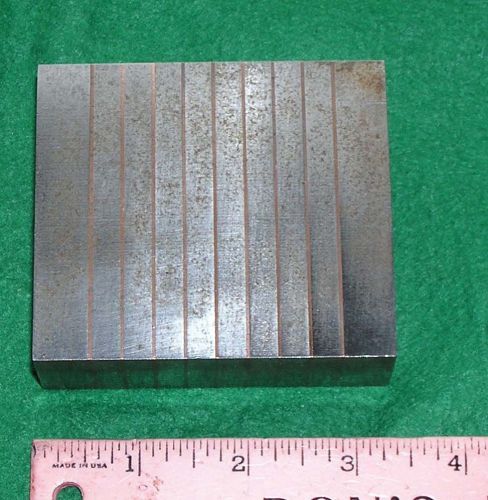 SHOP MADE MACHINIST MAGNETIC PARALLEL 3 1/4&#034; x  2 7/8&#034; x  1 1/16&#034;  grinder chuck