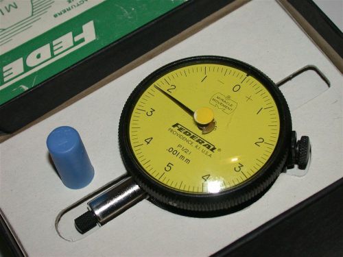 NEW FEDERAL PRECISION DIAL .001MM INDICATOR MODEL P1/2I