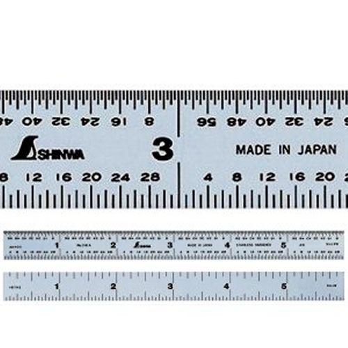 SHINWA Machinist 6&#034; Hardened Stainless Steel Rule Ruler