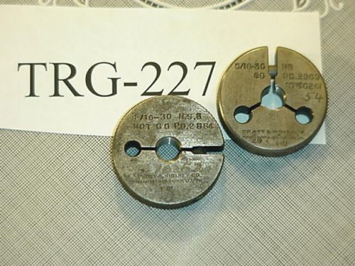 Thread Ring Gage Set 5/16-30 NS GO &amp; NOGO TRG-227