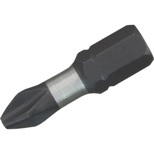 Shockwave Insert Impact Screwdriver Bit-2PK #1 1&#034; PHILLIPS BIT