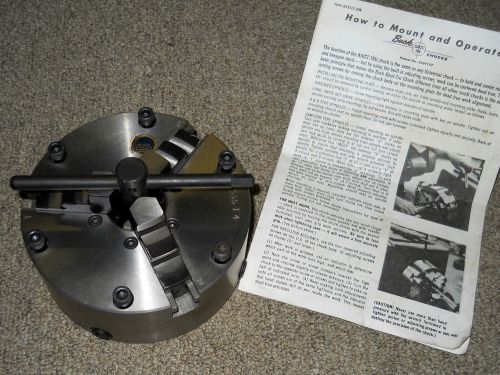 BUCK 5&#034; 3 Jaw Chuck &amp; Key &amp; Instr UNUSED USA No Reserve