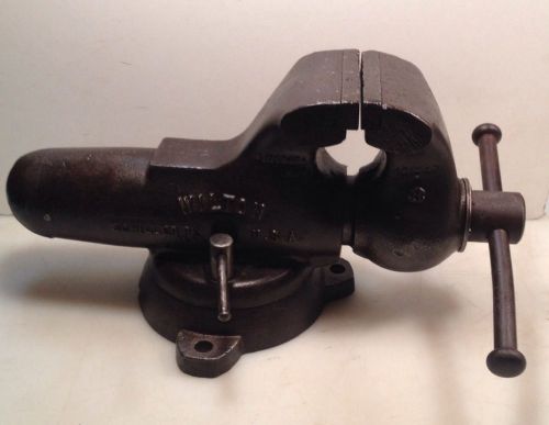 WILTON BULLET VISE MACHINIST CHICAGO 5&#034; JAWS VINTAGE SWIVEL BLACKSMITH 75lbs