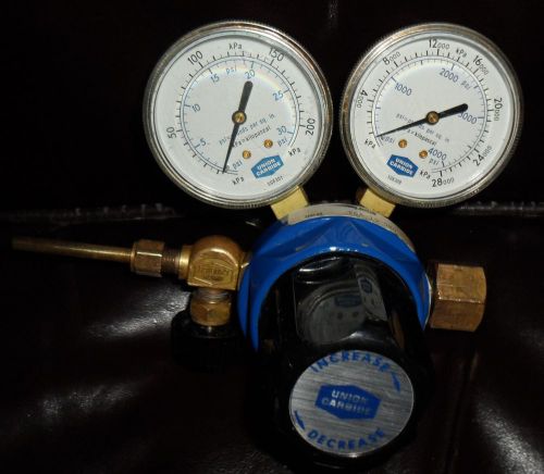 Union Carbide Linde Gas Regulator TSA-15-580 Pressure Control, Lab, Welding 4000