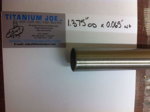 TITANIUM TUBING  3al-2.5v  1.375&#034;OD x 0.065&#034; wall x 96&#034;