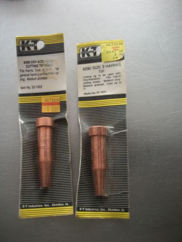 2- KT INDUSTRIES 6290 OXY-ACETYLENE SZ 3 HARRIS TIP