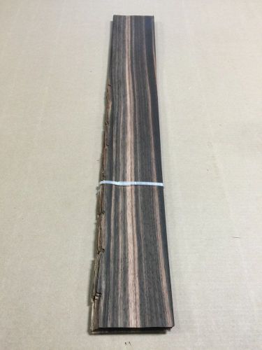 Wood Veneer Ebony 4x32 20pcs total Raw Veneer  &#034;EXOTIC&#034;  EB1 12-17