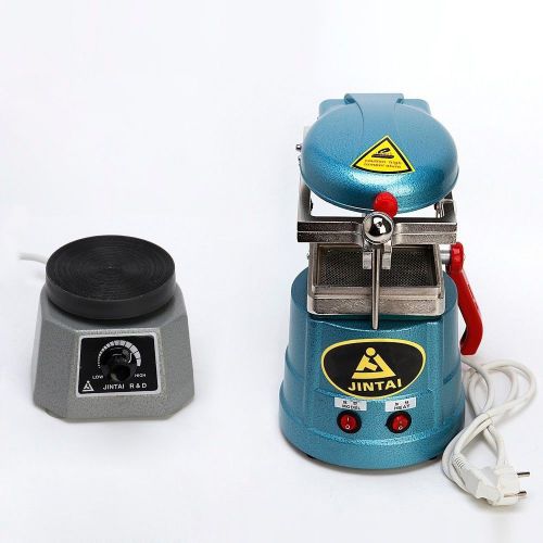 Dental Lab Vibrator 4&#034; Round Shaker Oscillator&amp;Vacuum molding Forming Machine