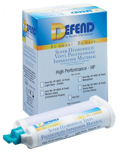 Defend Regular Set Cartridge Impression Material VPS 50ml - 4 Pak