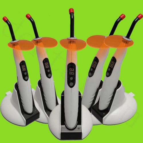 5 * Dental Dentist Wireless Cordless LED Curing Light Lamp HOT SALE