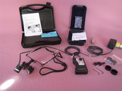 Surgitel FS250N Dental Loupes 2.5x Clip-on LED Light System &amp; Comfortflex Frames