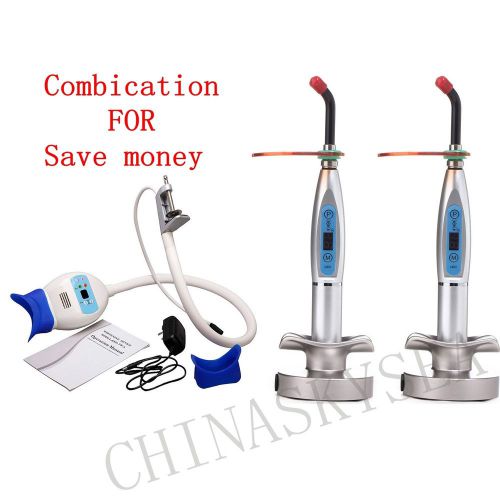 DENTAL TEETH WHITENING LIGHT LAMP Flexible Arm Bleaching + 2 Curing Light 1500MV