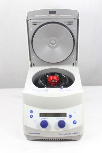 Eppendorf 5424 Centrifuge w/ Rotor FA-45-24-11 &amp; Lid  Microcentrifuge